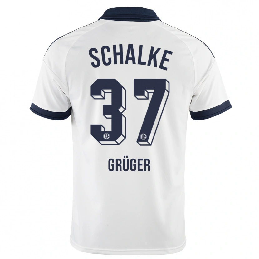 Danxen Mujer Camiseta Max Grüger #37 Negro Blanco 2ª Equipación 2026/27 La Camisa