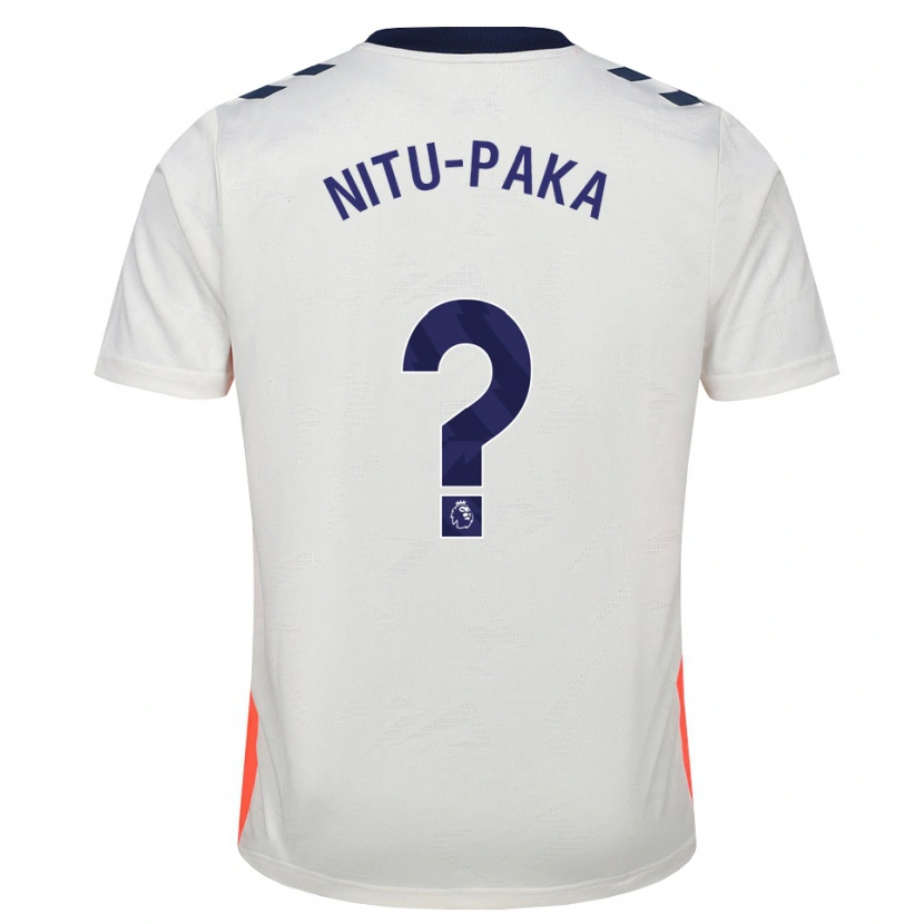 Danxen Mujer Camiseta Chavvy Nitu-Paka #0 Blanco Naranja Azul Real 2ª Equipación 2026/27 La Camisa