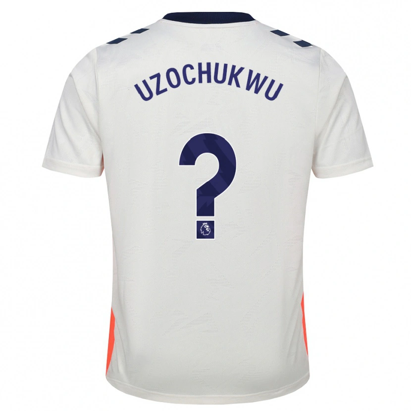 Danxen Mujer Camiseta Daniel Uzochukwu #0 Blanco Naranja Azul Real 2ª Equipación 2026/27 La Camisa