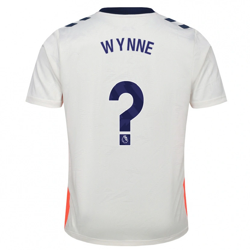Danxen Mujer Camiseta Joe Wynne #0 Blanco Naranja Azul Real 2ª Equipación 2026/27 La Camisa