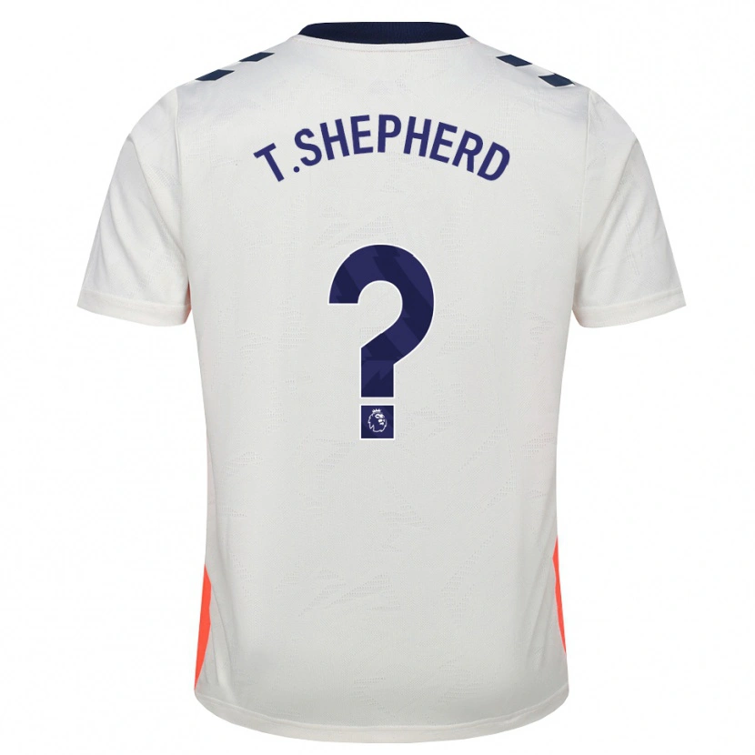 Danxen Mujer Camiseta Talon Shepherd #0 Blanco Naranja Azul Real 2ª Equipación 2026/27 La Camisa