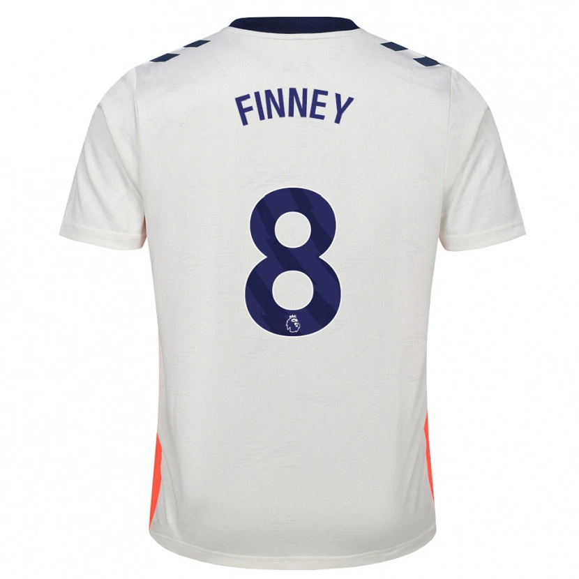 Danxen Mujer Camiseta Charlie Finney #8 Blanco Naranja Azul Real 2ª Equipación 2026/27 La Camisa