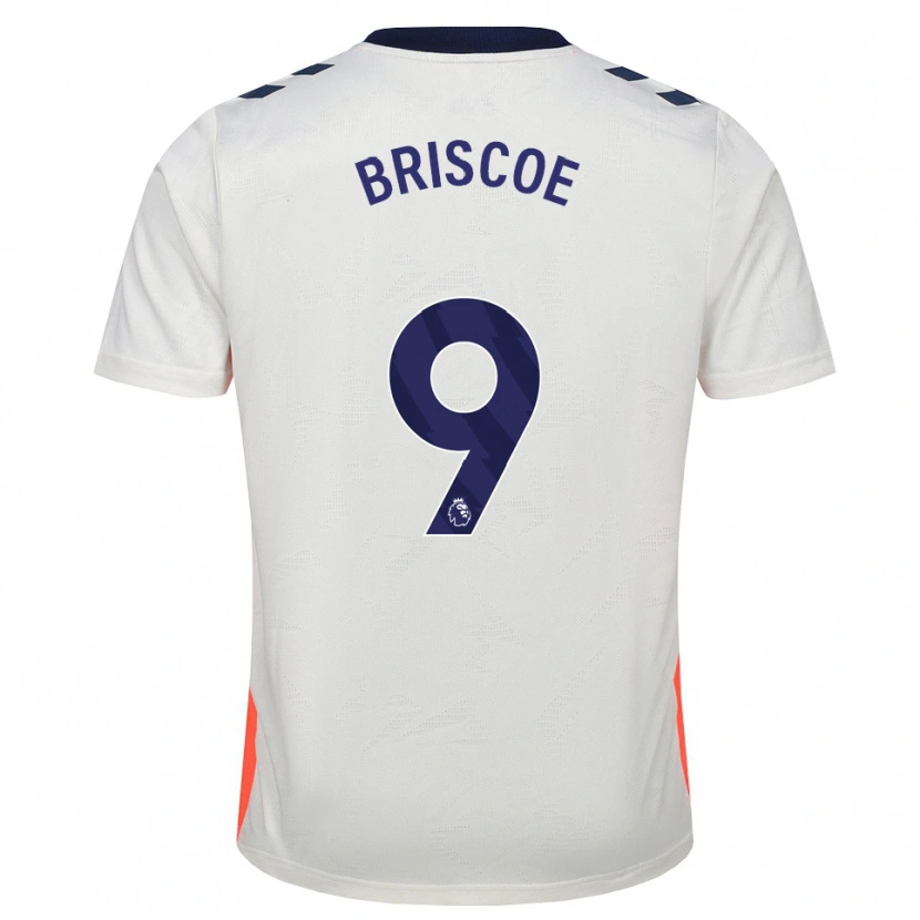 Danxen Mujer Camiseta Elijah Briscoe #9 Blanco Naranja Azul Real 2ª Equipación 2026/27 La Camisa