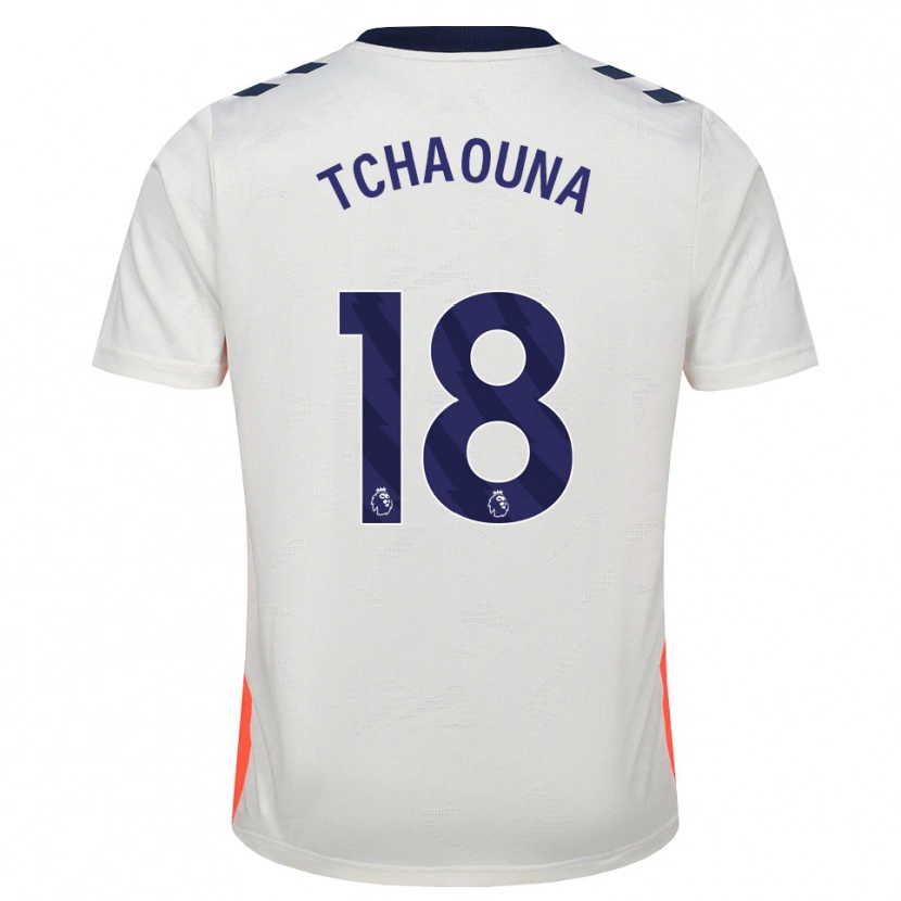 Danxen Mujer Camiseta Loum Tchaouna #18 Blanco Naranja Azul Real 2ª Equipación 2026/27 La Camisa