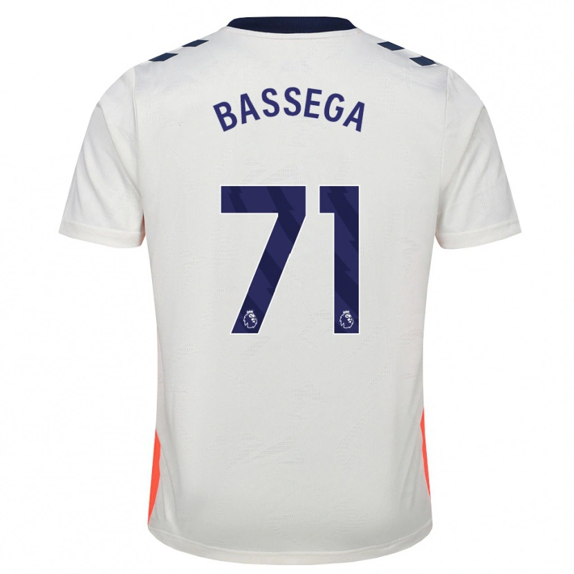Danxen Mujer Camiseta Nsemi Bassega #71 Blanco Naranja Azul Real 2ª Equipación 2026/27 La Camisa