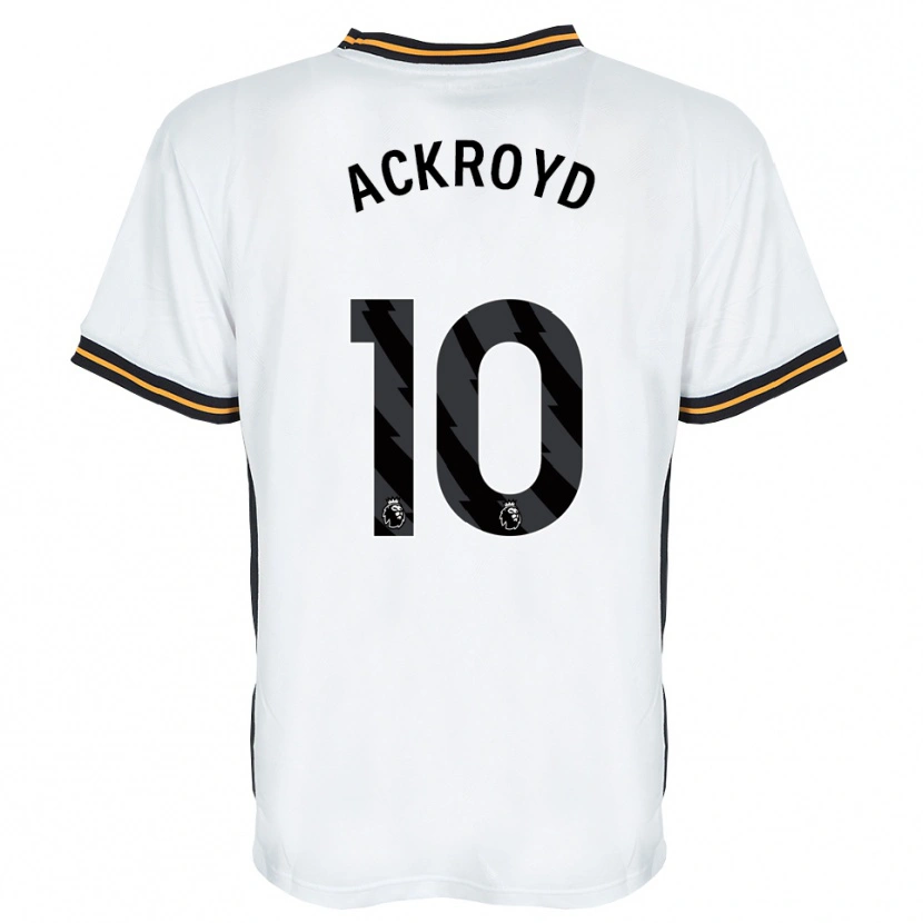 Danxen Mujer Camiseta Rachael Ackroyd #10 Blanco Naranja Negro 2ª Equipación 2026/27 La Camisa