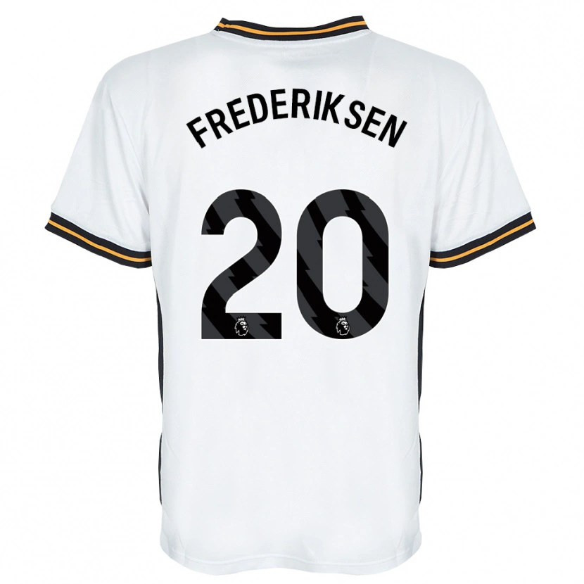 Danxen Mujer Camiseta Abbey Frederiksen #20 Blanco Naranja Negro 2ª Equipación 2026/27 La Camisa