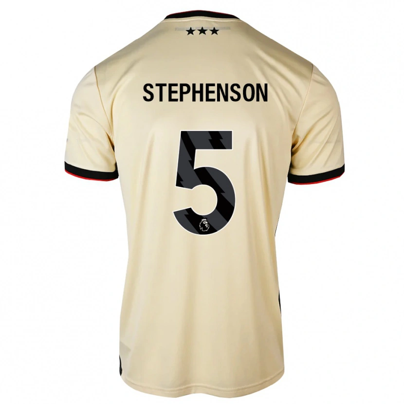 Danxen Mujer Camiseta Sean Stephenson #5 Lemonchiffon Negro Rojo 2ª Equipación 2026/27 La Camisa
