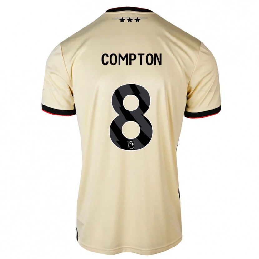 Danxen Mujer Camiseta Charlie Compton #8 Lemonchiffon Negro Rojo 2ª Equipación 2026/27 La Camisa