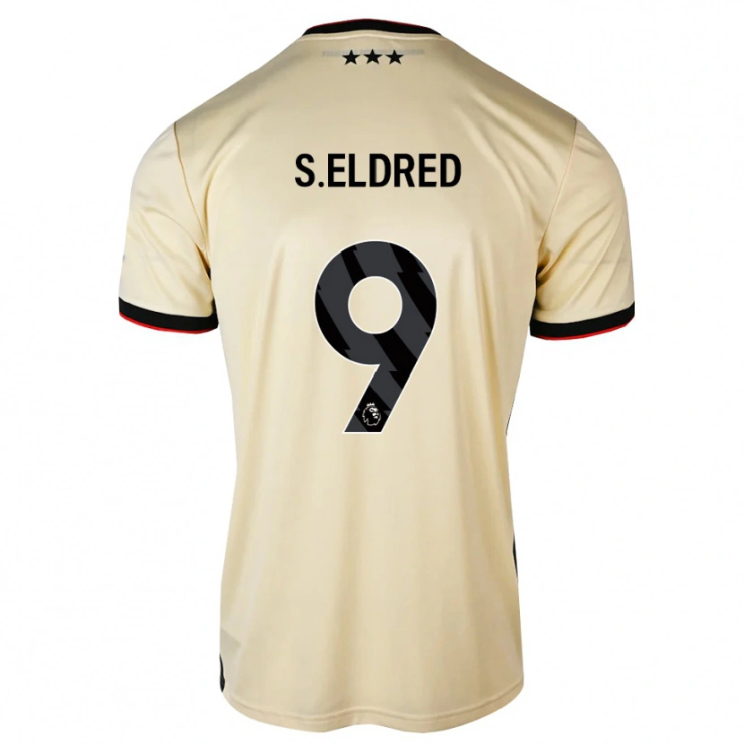 Danxen Mujer Camiseta Sid Eldred #9 Lemonchiffon Negro Rojo 2ª Equipación 2026/27 La Camisa