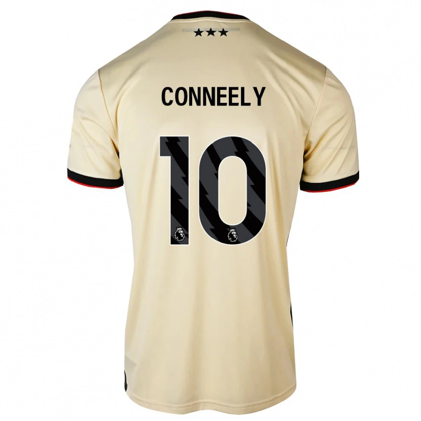 Danxen Mujer Camiseta George Conneely #10 Lemonchiffon Negro Rojo 2ª Equipación 2026/27 La Camisa