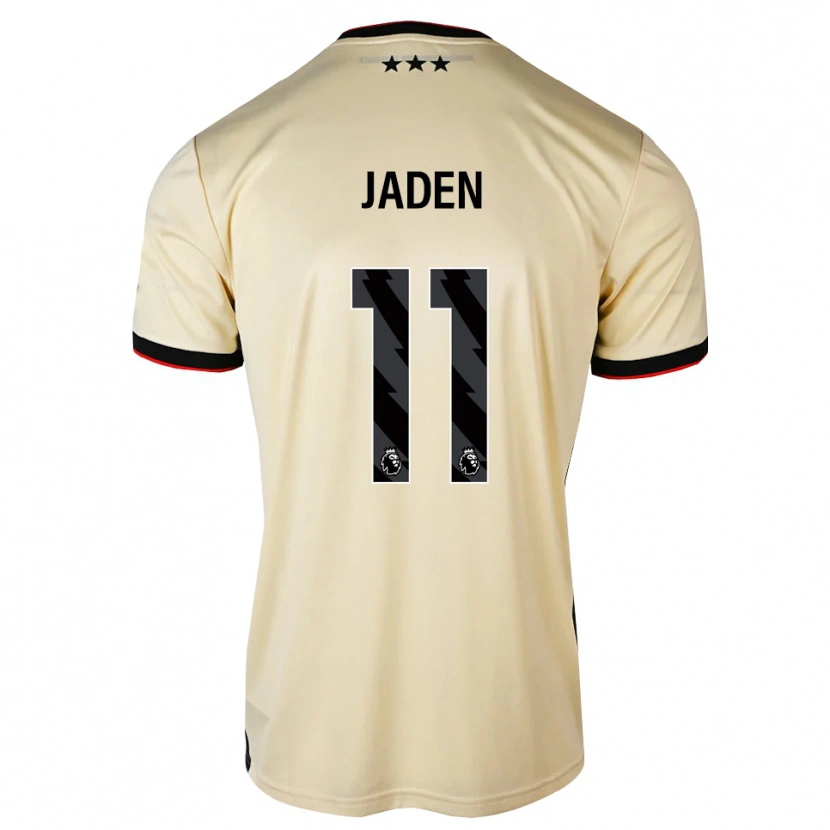 Danxen Mujer Camiseta Jaden Philogene #11 Lemonchiffon Negro Rojo 2ª Equipación 2026/27 La Camisa