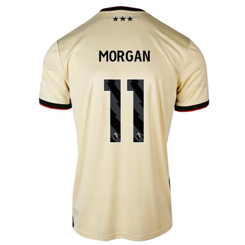Danxen Mujer Camiseta Rio Oudnie-Morgan #11 Lemonchiffon Negro Rojo 2ª Equipación 2026/27 La Camisa