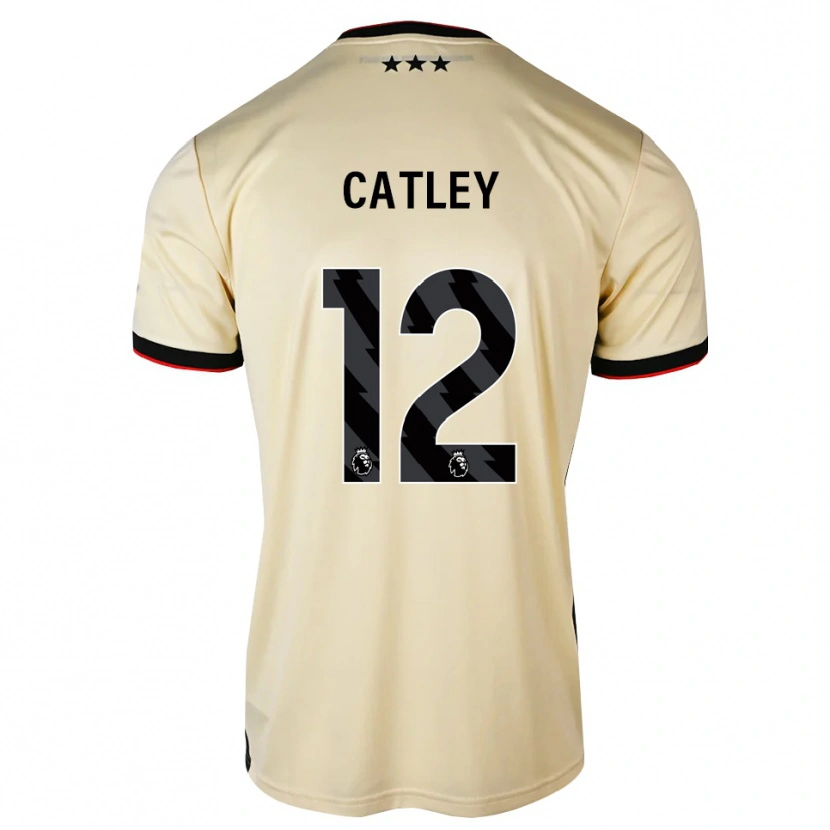Danxen Mujer Camiseta Jack Catley #12 Lemonchiffon Negro Rojo 2ª Equipación 2026/27 La Camisa
