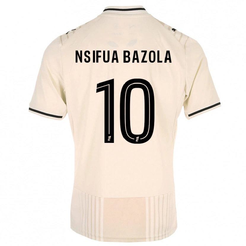 Danxen Mujer Camiseta Preston Nsifua Bazola #10 Encaje Antiguo Negro Blanco Antique 2ª Equipación 2026/27 La Camisa