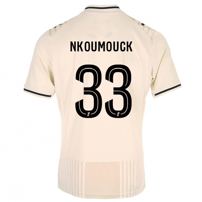 Danxen Mujer Camiseta Marc-Anthony Nkoumouck #33 Encaje Antiguo Negro Blanco Antique 2ª Equipación 2026/27 La Camisa