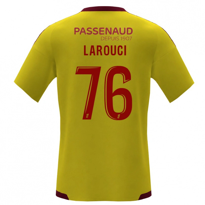 Danxen Mujer Camiseta Yasser Larouci #76 Amarillo Rojo Verde 2ª Equipación 2026/27 La Camisa