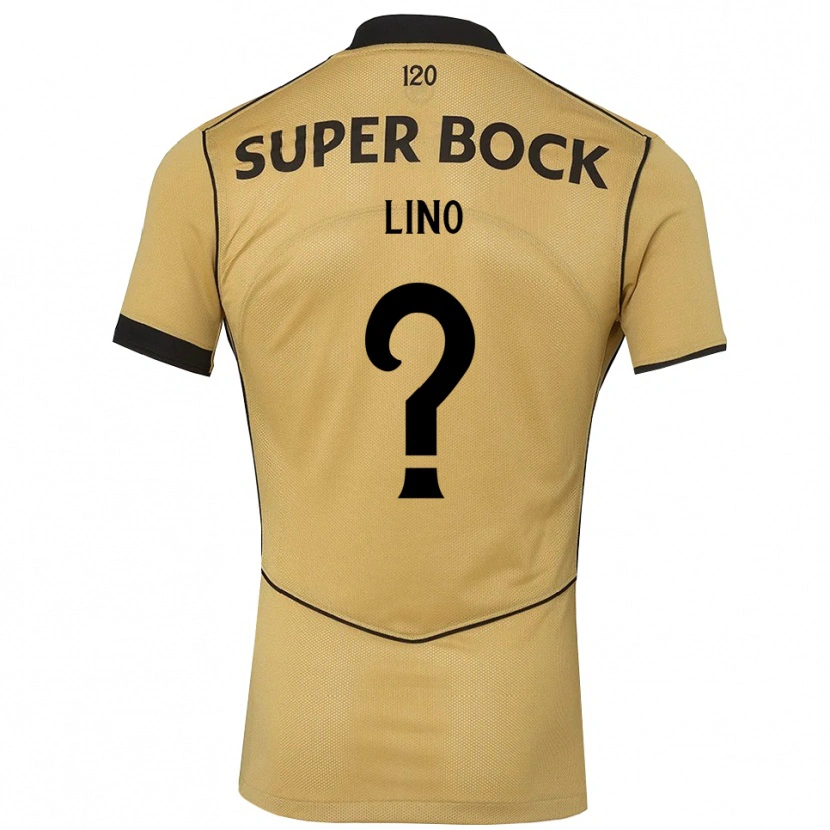 Danxen Mujer Camiseta José Lino #0 Goldenrod Negro 2ª Equipación 2026/27 La Camisa