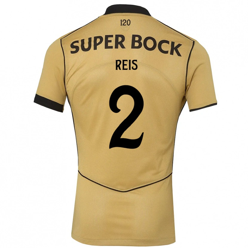 Danxen Mujer Camiseta Matheus Reis #2 Goldenrod Negro 2ª Equipación 2026/27 La Camisa