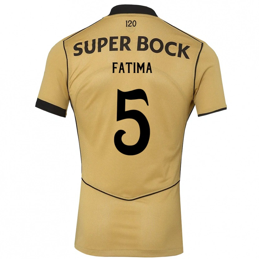 Danxen Mujer Camiseta Francisca Fatima Aquino Dutra #5 Goldenrod Negro 2ª Equipación 2026/27 La Camisa