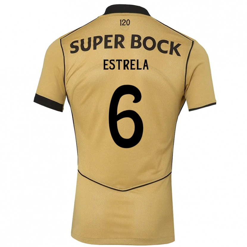 Danxen Mujer Camiseta Bento Estrela #6 Goldenrod Negro 2ª Equipación 2026/27 La Camisa
