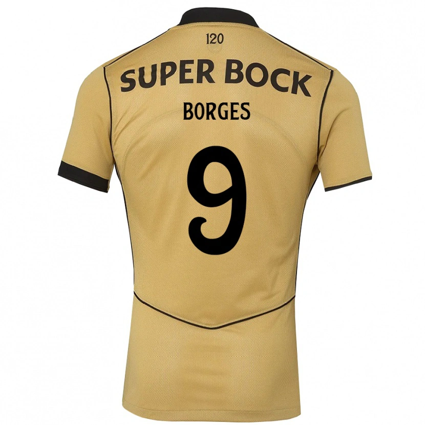 Danxen Mujer Camiseta Ana Borges #9 Goldenrod Negro 2ª Equipación 2026/27 La Camisa