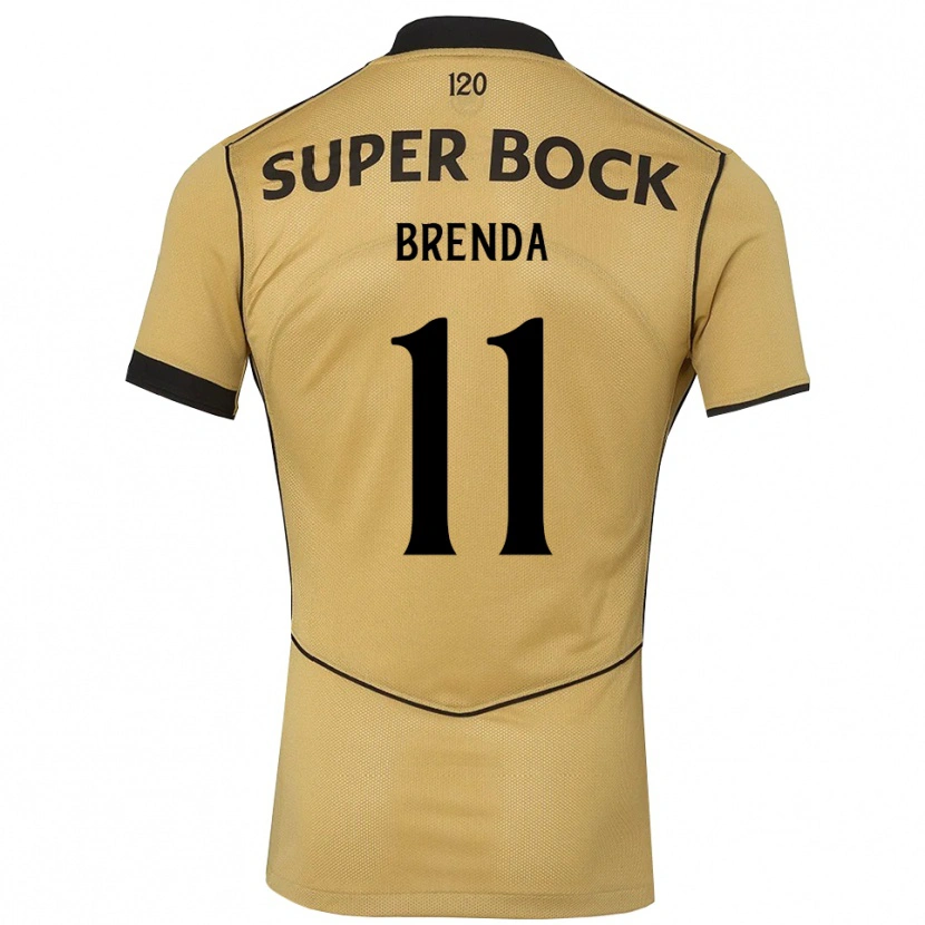 Danxen Mujer Camiseta Brenda Pérez Soler #11 Goldenrod Negro 2ª Equipación 2026/27 La Camisa