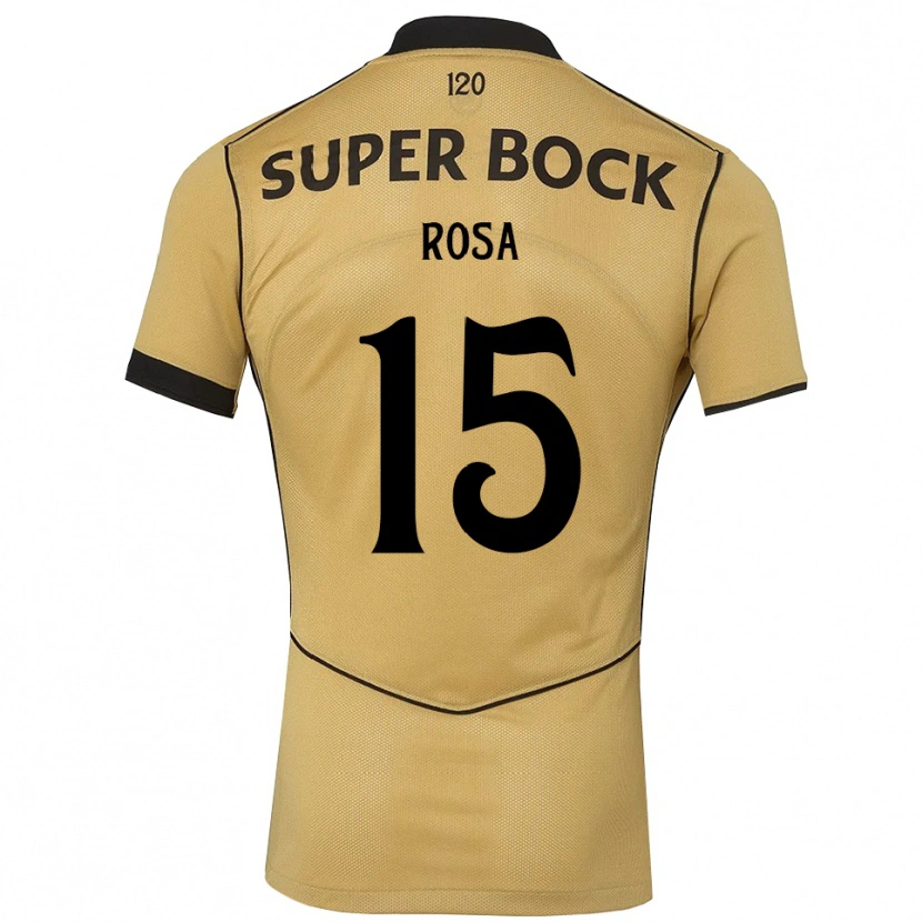 Danxen Mujer Camiseta Duarte Rosa #15 Goldenrod Negro 2ª Equipación 2026/27 La Camisa