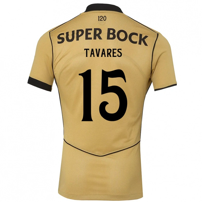 Danxen Mujer Camiseta Samuel Tavares #15 Goldenrod Negro 2ª Equipación 2026/27 La Camisa