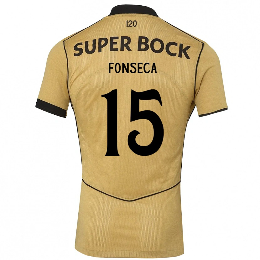 Danxen Mujer Camiseta Beatriz Fonseca #15 Goldenrod Negro 2ª Equipación 2026/27 La Camisa