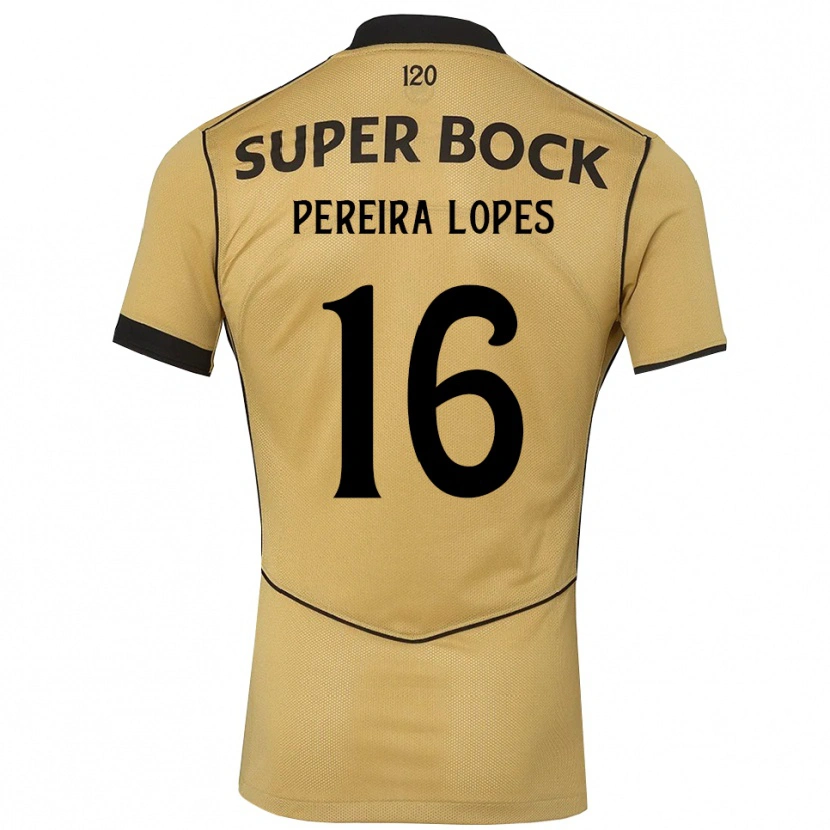 Danxen Mujer Camiseta Daniel Pereira Lopes #16 Goldenrod Negro 2ª Equipación 2026/27 La Camisa