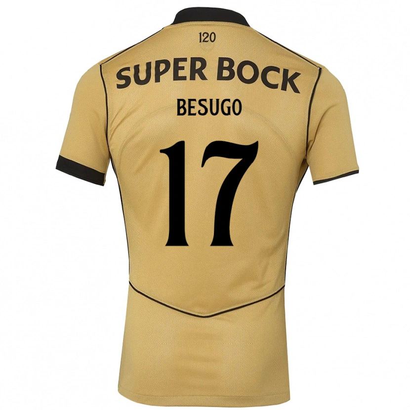 Danxen Mujer Camiseta Neuza Besugo #17 Goldenrod Negro 2ª Equipación 2026/27 La Camisa