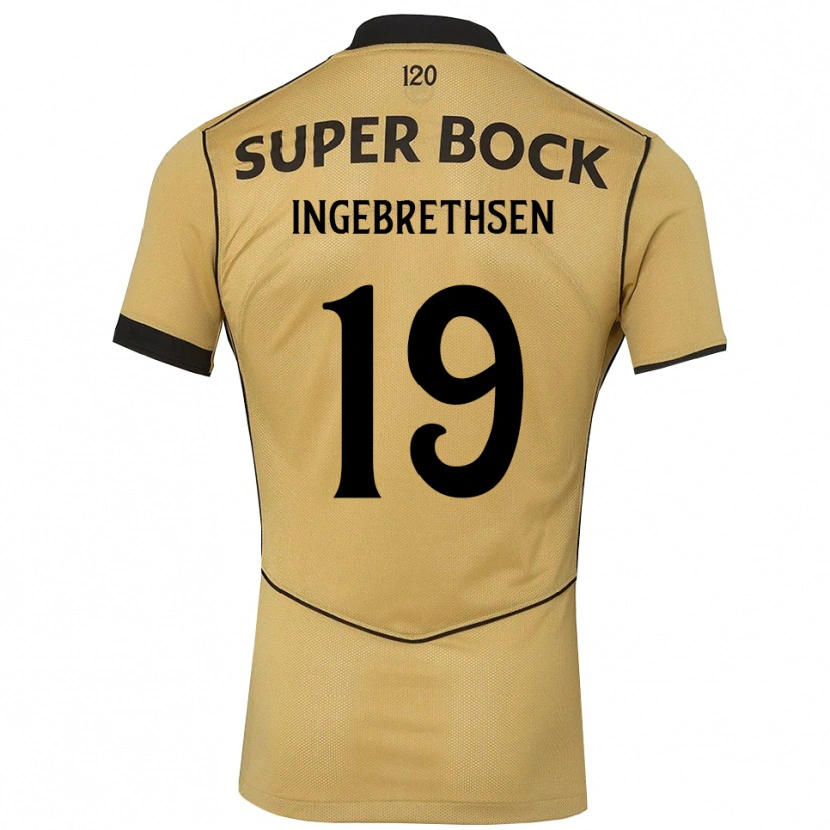 Danxen Mujer Camiseta Erik Ingebrethsen #19 Goldenrod Negro 2ª Equipación 2026/27 La Camisa
