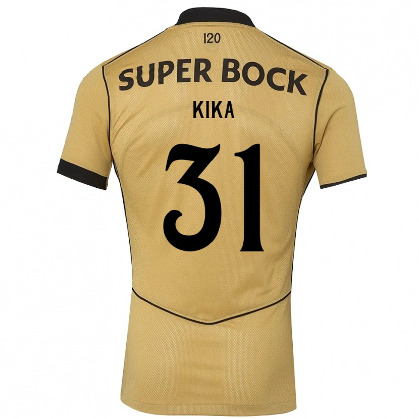 Danxen Mujer Camiseta Kika #31 Goldenrod Negro 2ª Equipación 2026/27 La Camisa