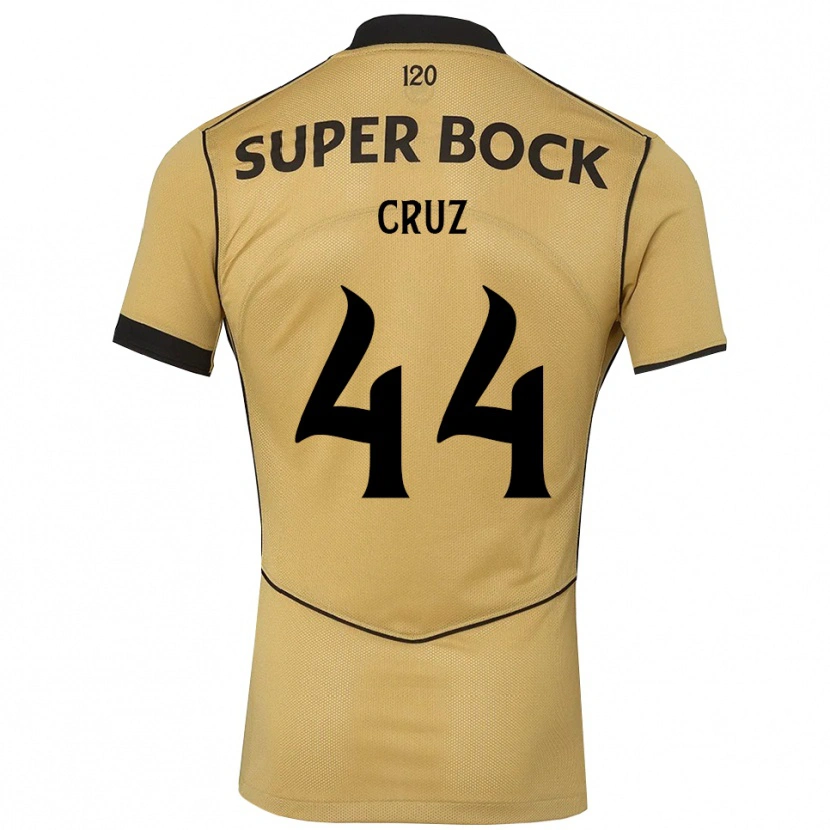 Danxen Mujer Camiseta Marco Cruz #44 Goldenrod Negro 2ª Equipación 2026/27 La Camisa