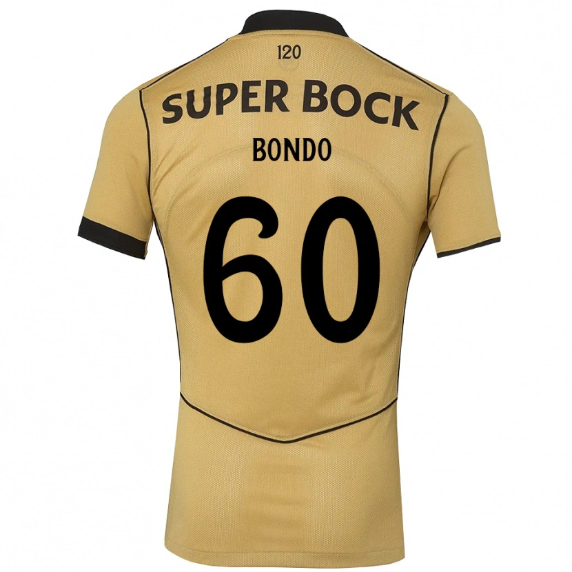 Danxen Mujer Camiseta Pedro Bondo #60 Goldenrod Negro 2ª Equipación 2026/27 La Camisa