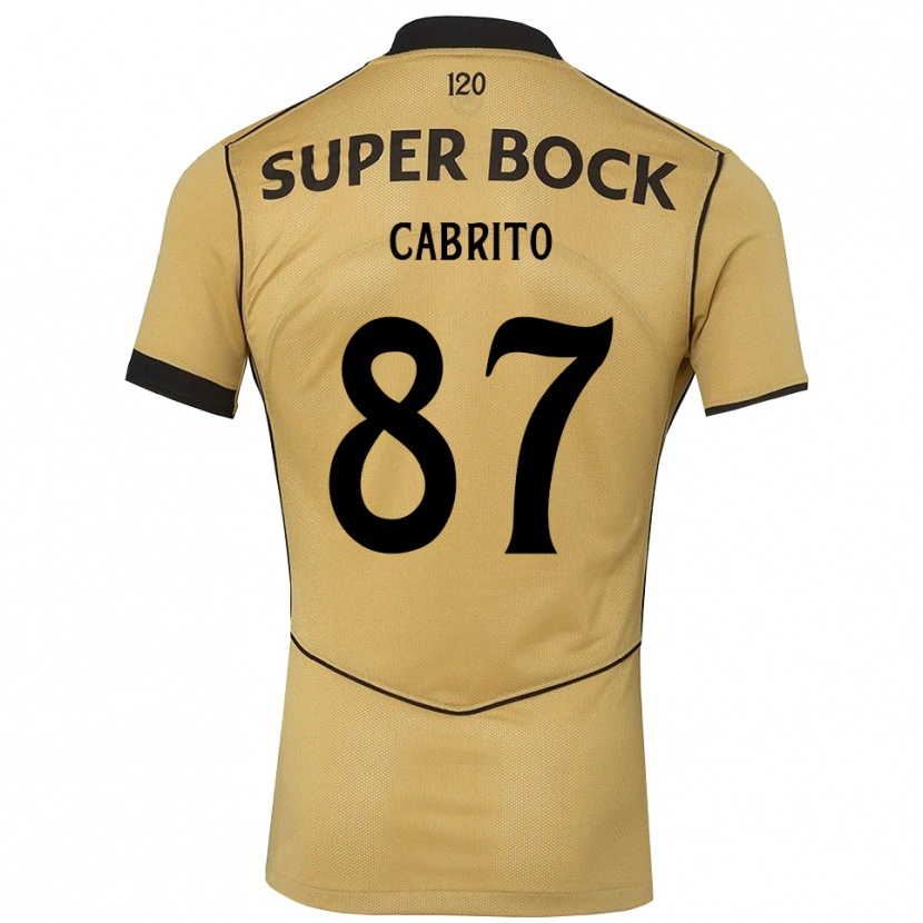 Danxen Mujer Camiseta Rodrigo Cabrito #87 Goldenrod Negro 2ª Equipación 2026/27 La Camisa