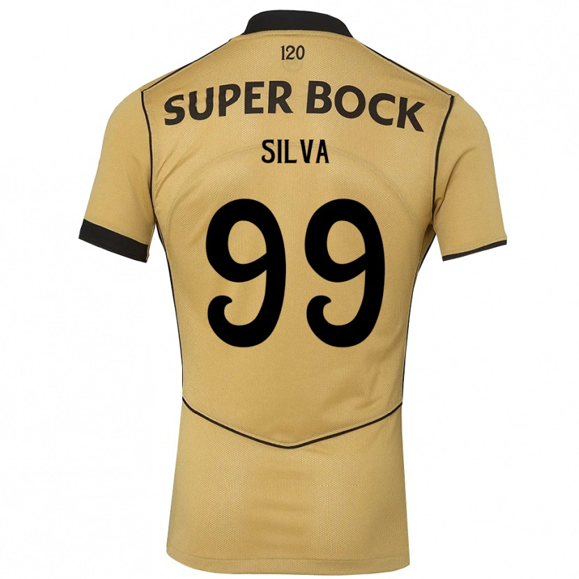 Danxen Mujer Camiseta Francisco Silva #99 Goldenrod Negro 2ª Equipación 2026/27 La Camisa