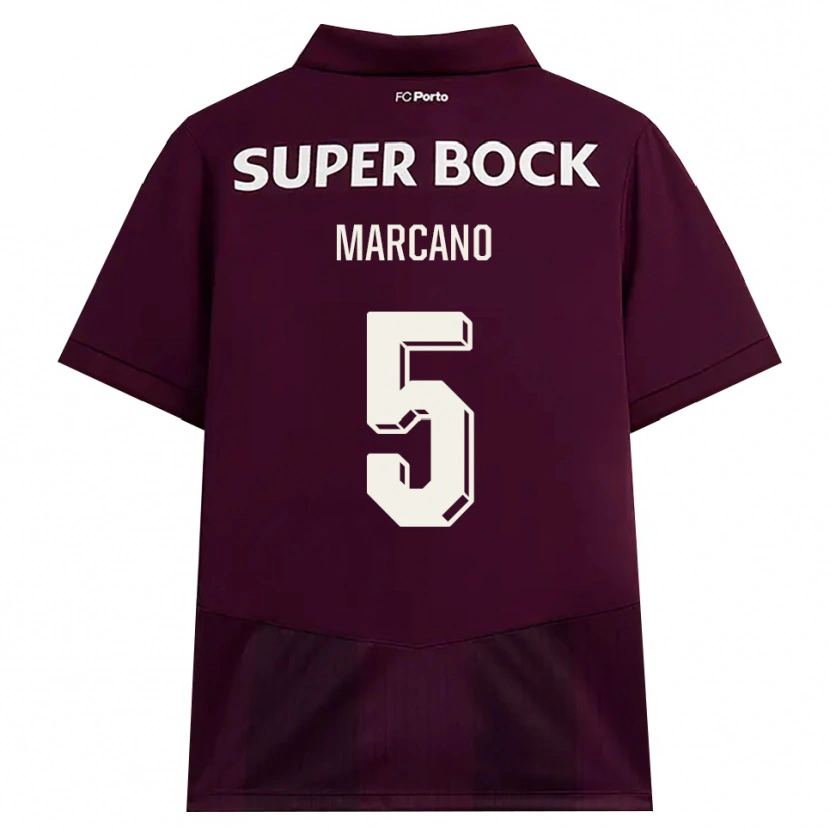 Danxen Mujer Camiseta Ivan Marcano #5 Blanco Borgoña Blanco 2ª Equipación 2026/27 La Camisa