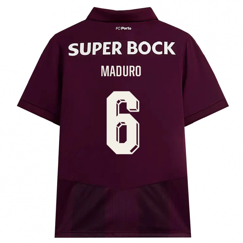 Danxen Mujer Camiseta Henrique Maduro #6 Blanco Borgoña Blanco 2ª Equipación 2026/27 La Camisa