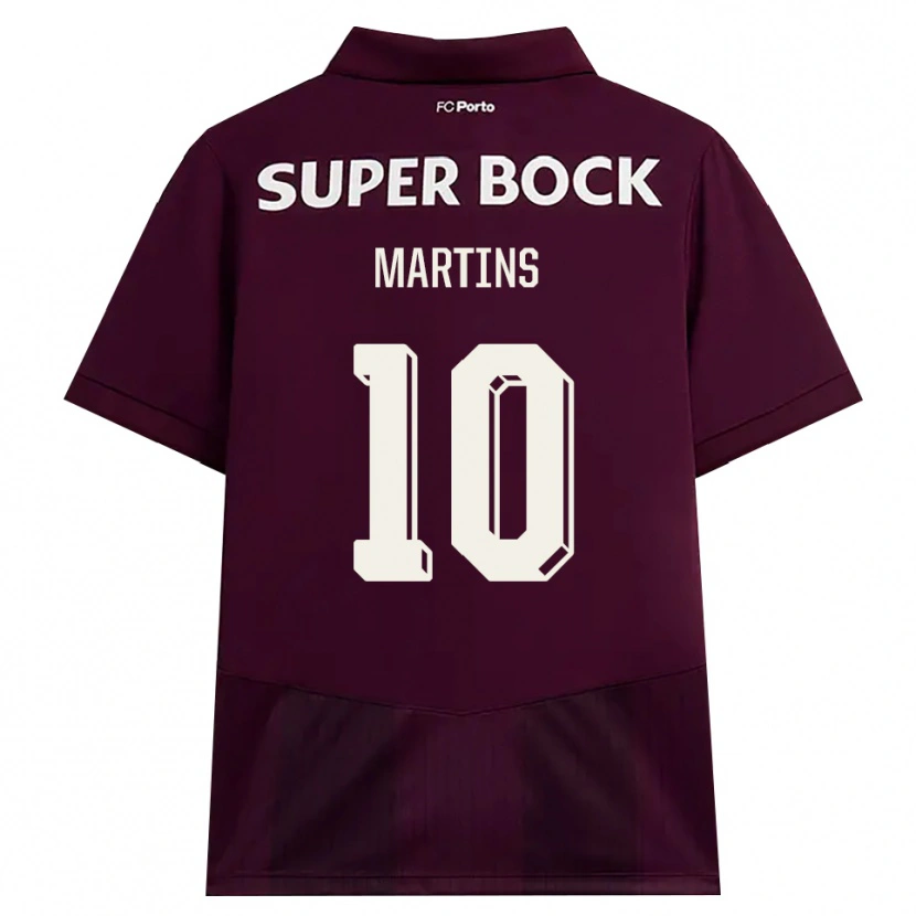 Danxen Mujer Camiseta Eduardo Martins #10 Blanco Borgoña Blanco 2ª Equipación 2026/27 La Camisa
