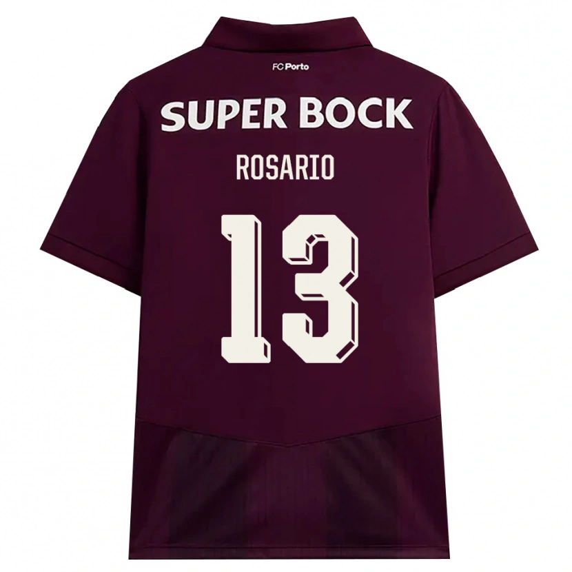Danxen Mujer Camiseta Pablo Rosario #13 Blanco Borgoña Blanco 2ª Equipación 2026/27 La Camisa