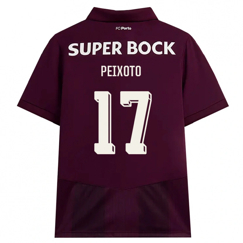 Danxen Mujer Camiseta Tomás Peixoto #17 Blanco Borgoña Blanco 2ª Equipación 2026/27 La Camisa