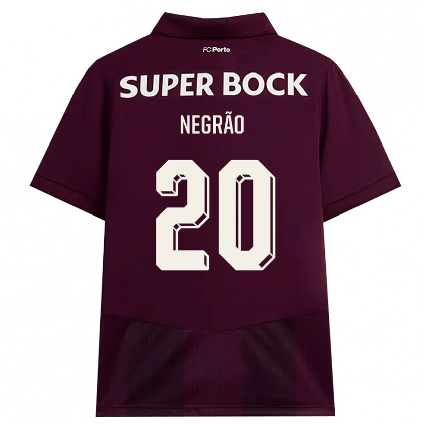 Danxen Mujer Camiseta Maria Negrão #20 Blanco Borgoña Blanco 2ª Equipación 2026/27 La Camisa