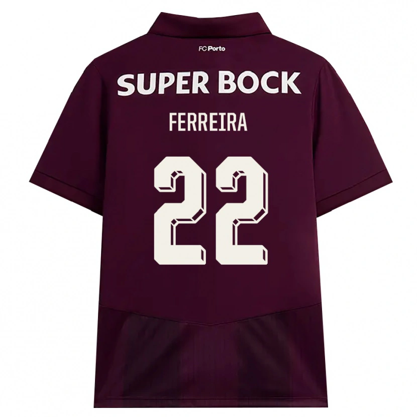 Danxen Mujer Camiseta Joana Ferreira #22 Blanco Borgoña Blanco 2ª Equipación 2026/27 La Camisa