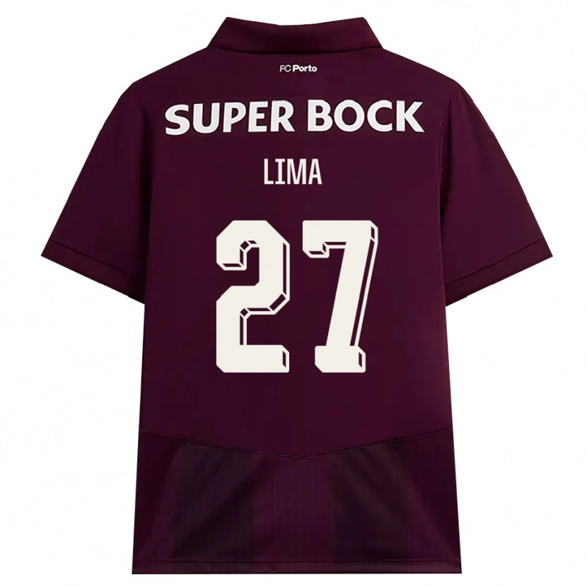 Danxen Mujer Camiseta Cláudia Lima #27 Blanco Borgoña Blanco 2ª Equipación 2026/27 La Camisa