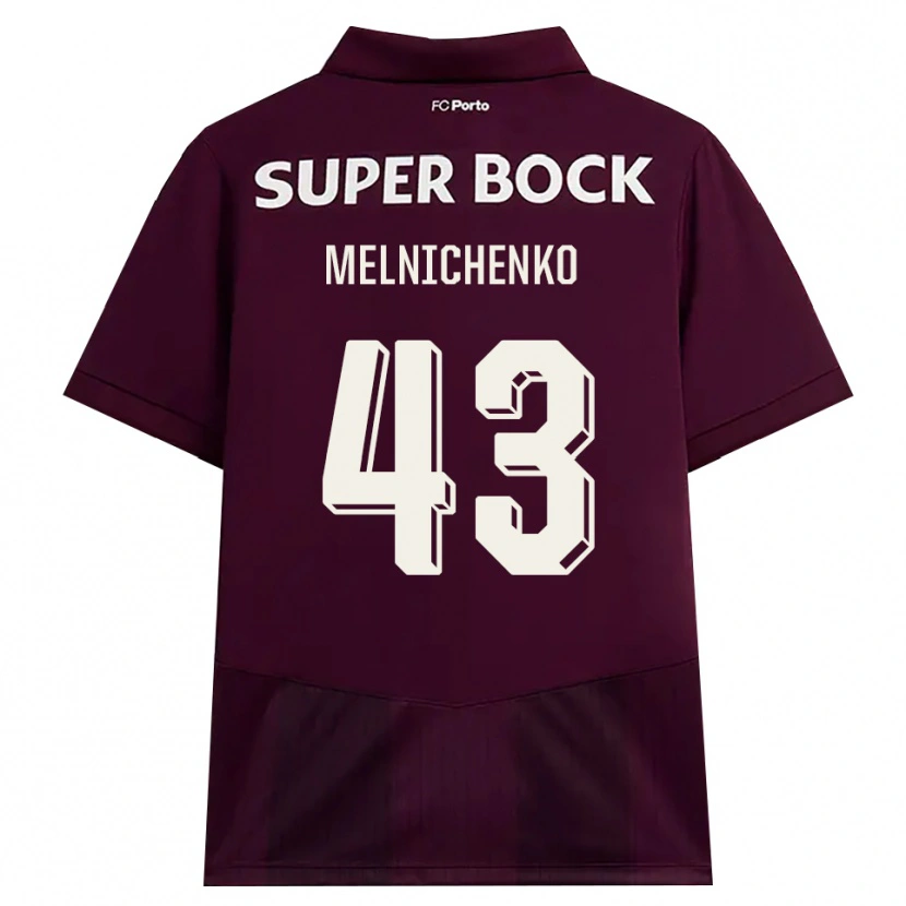Danxen Mujer Camiseta Trofim Melnichenko #43 Blanco Borgoña Blanco 2ª Equipación 2026/27 La Camisa