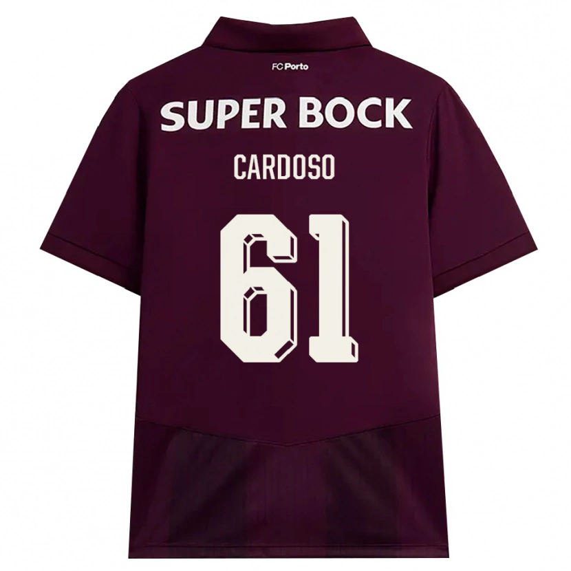 Danxen Mujer Camiseta Ivan Cardoso #61 Blanco Borgoña Blanco 2ª Equipación 2026/27 La Camisa