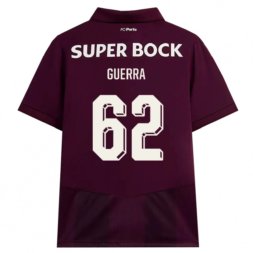 Danxen Mujer Camiseta Gustavo Guerra #62 Blanco Borgoña Blanco 2ª Equipación 2026/27 La Camisa