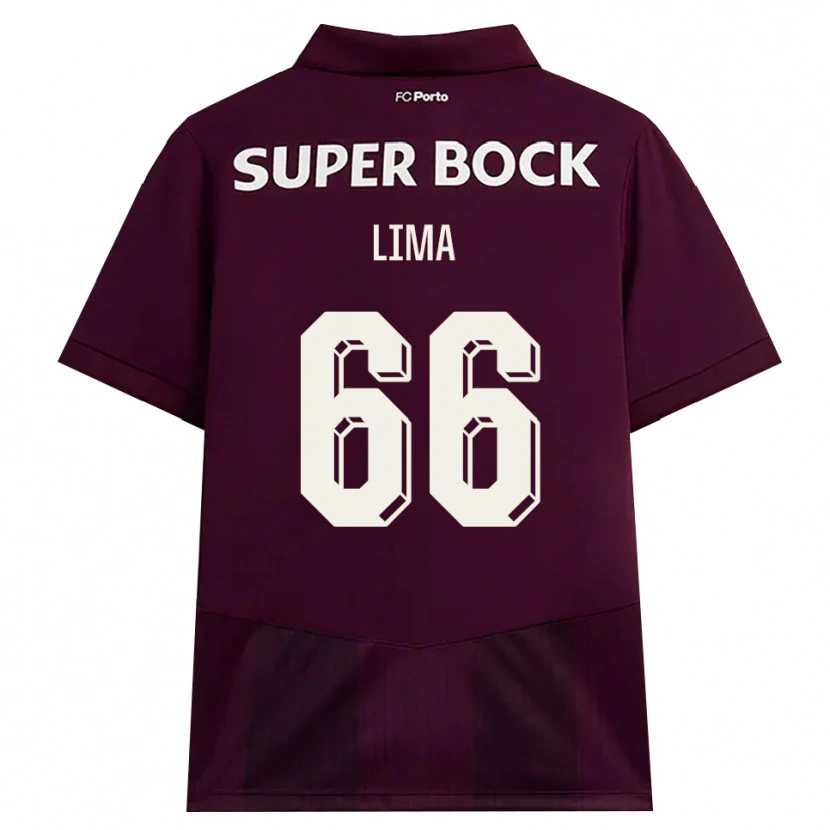 Danxen Mujer Camiseta Bernardo Lima #66 Blanco Borgoña Blanco 2ª Equipación 2026/27 La Camisa
